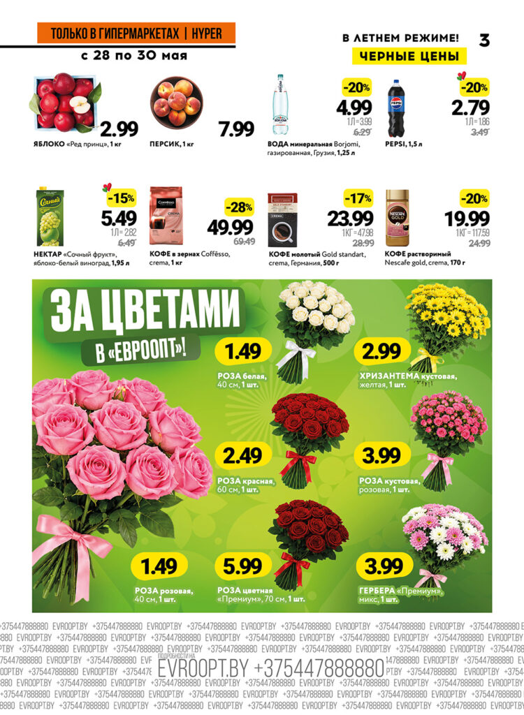 Листовка Евроопт 3 в Березе